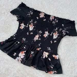 Off Shoulder Peplum Top